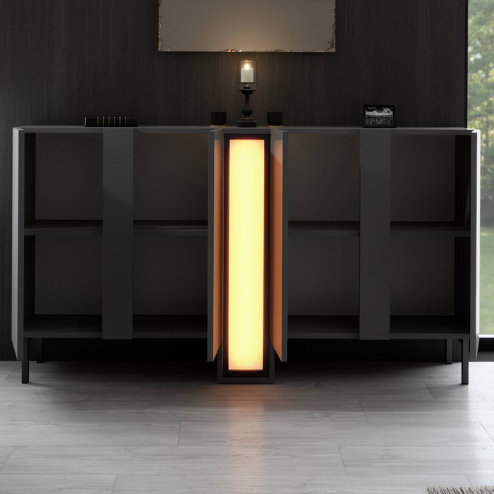 Hanah Home Consola Nova Antracita